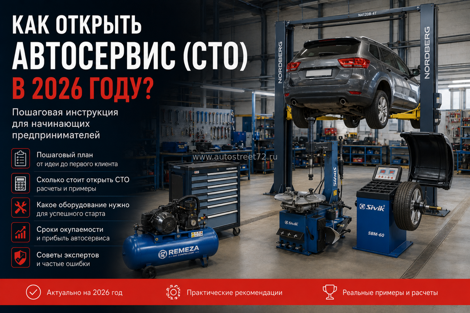 Сколько стоит открыть СТО / Автосервис в 2026 году?