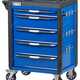 Тележка инструментальная, 5 выдвижных ящиков, с системой защиты от опрокидывания, синяя NORDBERG T5P(B)