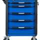Тележка инструментальная, 5 выдвижных ящиков, с системой защиты от опрокидывания, синяя NORDBERG T5P(B)
