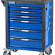 Тележка инструментальная, 6 выдвижных ящиков, с системой защиты от опрокидывания, синяя NORDBERG T6P(B)