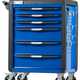 Тележка инструментальная, 6 выдвижных ящиков, с системой защиты от опрокидывания, синяя NORDBERG T6P(B)