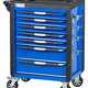 Тележка инструментальная, 7 выдвижных ящиков, с системой защиты от опрокидывания, синяя NORDBERG T7P(B)