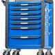 Тележка инструментальная, 7 выдвижных ящиков, с системой защиты от опрокидывания, синяя NORDBERG T7P(B)