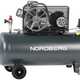 Компрессор поршневой с ременной передачей 380В, ресив. 200л, 580л/мин NORDBERG NCP200/580