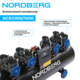 Компрессор безмасляный 380 В, ресивер 200 л, 1000 л/мин NORDBERG NCEO200/1000