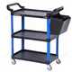 Тележка инструментальная, 3 пластиковые полки, синяя NORDBERG T31B