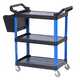 Тележка инструментальная, 3 пластиковые полки, синяя NORDBERG T31B