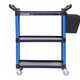 Тележка инструментальная, 3 пластиковые полки, синяя NORDBERG T31B
